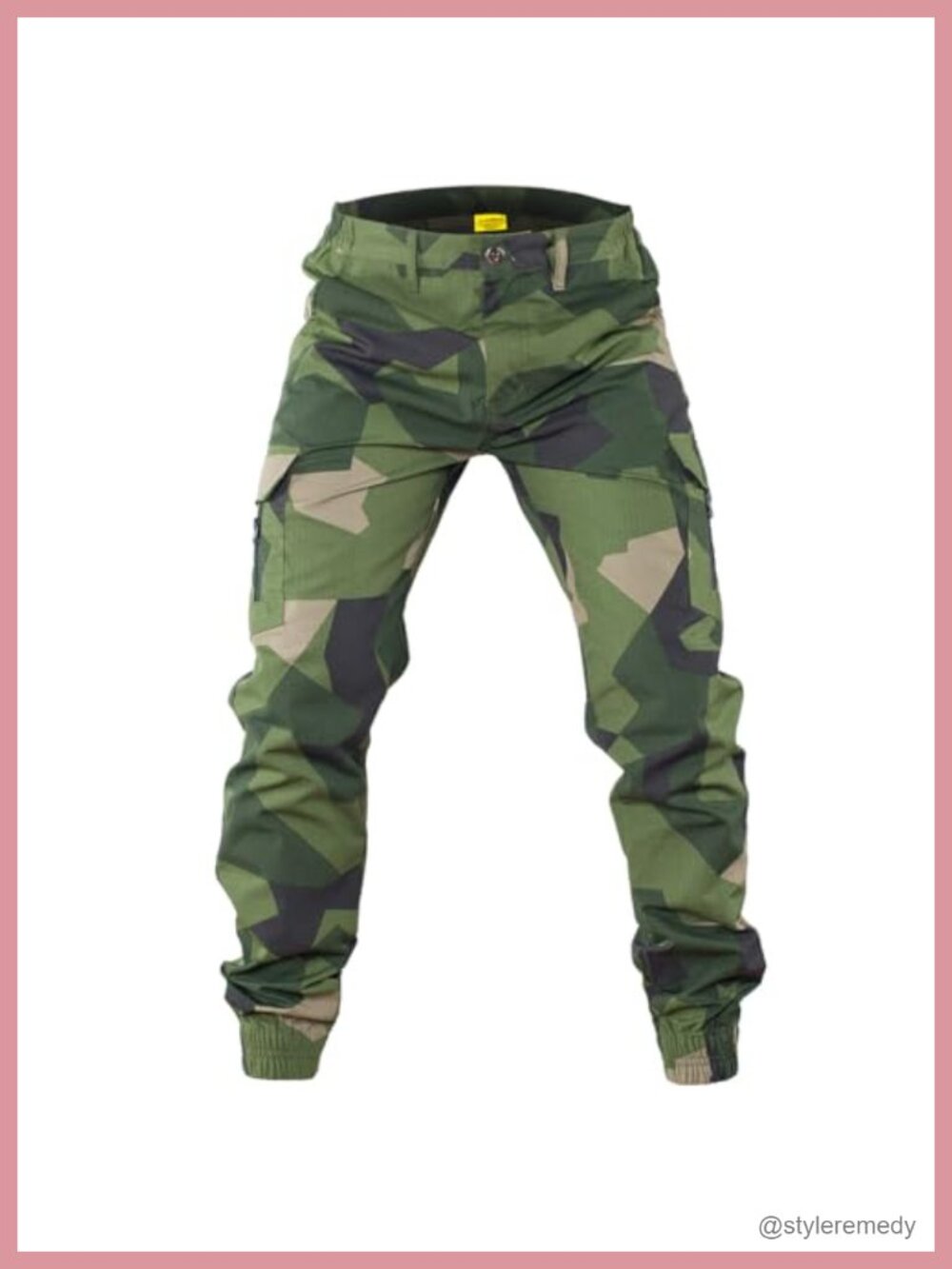 Men's Tactical Cargo Pants Camouflage Ripstop Water Repellent